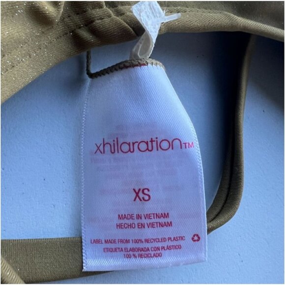 Xhilaration Bundle Juniors Bikini Top Army Green & Black Size XS/S - Picture 5 of 10